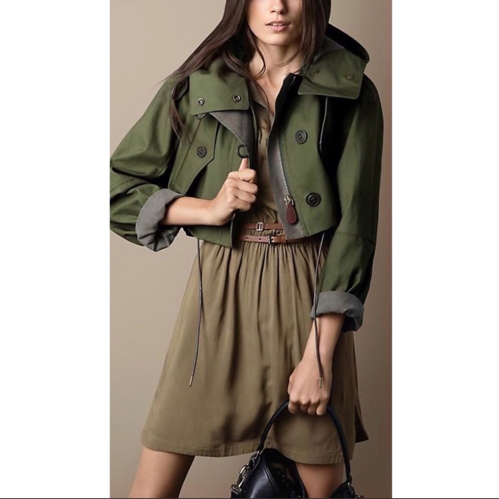 Burberry Brit cropped military jacket